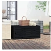 Image de Boîte de jardin noir 101x50,5x46,5 cm bois massif de pin