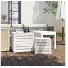 Image de Ensemble de boîtes de jardin 3 pcs blanc bois de pin massif 823956