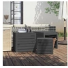 Image de Ensemble de boîtes de jardin 3 pcs gris bois de pin massif 823957