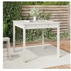 Image de Table de jardin blanc 82,5x82,5x76 cm bois massif de pin 823963