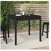 Image de Table de jardin noir 82,5x82,5x76 cm bois massif de pin