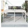 Image de Table de jardin blanc 159,5x82,5x76 cm bois massif de pin 823977