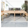 Image de Table de jardin 203,5x100x76 cm bois massif de pin