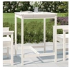 Image de Table de jardin blanc 82,5x82,5x110 cm bois massif de pin 824082