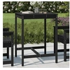 Image de Table de jardin noir 82,5x82,5x110 cm bois massif de pin 824085
