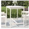 Image de Table de jardin blanc 121x82,5x110 cm bois massif de pin824089
