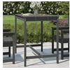 Image de Table de jardin gris 121x82,5x110 cm bois massif de pin 824090