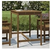 Image de Table de jardin marron miel 121x82,5x110 cm bois massif de pin 824091