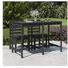 Image de Table de jardin gris 159,5x82,5x110 cm bois massif de pin 824097