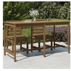 Image de Table de jardin marron miel 203,5x90x110 cm bois massif de pin 824105