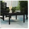 Image de Table de jardin noir 82,5x82,5x45 cm bois massif de pin 824124