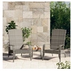 Image de Chaise de jardin Adirondack Gris Résine tressée