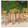 Image de Table de bar de jardin 60x60x105 cm Bois d acacia solide
