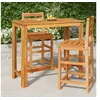 Image de Table de bar de jardin 120x60x105 cm Bois d acacia solide