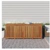 Image de Boîte de rangement de jardin 200x80x75 cm bois massif d acacia