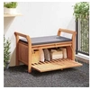 Image de Banc de rangement de jardin avec coussin 91 cm Bois d'acacia 319716