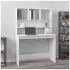 Image de Bureau avec étagères Blanc 102x45x148 cm Bois d'ingénierie