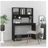 Image de Bureau avec étagères Noir 102x45x148 cm Bois d'ingénierie