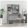 Image de Bureau avec étagères Sonoma gris 102x45x148cm Bois d'ingénierie