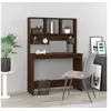 Image de Bureau et étagères Chêne marron 102x45x148 cm Bois d'ingénierie