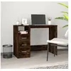 Image de Bureau avec tiroirs Chêne fumé 102x50x76 cm Bois d'ingénierie