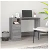 Image de Bureau avec tiroirs Sonoma gris 102x50x76 cm Bois d'ingénierie