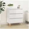 Image de Buffet Blanc brillant 60x35x70 cm Bois d'ingénierie823042