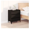 Image de Buffet Noir 60x35x70 cm Bois d ingénierie