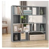 Image de Bibliothèque Séparateur de pièce Sonoma gris 105x24x102 cm