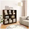 Image de Bibliothèque Chêne fumé 97,5x29,5x100 cm Bois d'ingénierie826378