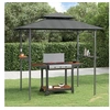 Image de Barbecue-overkapping 240x150x243 cm staal antracietkleurig360140