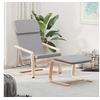 Image de Chaise de relaxation avec repose-pied Gris clair Tissu, chaise de salle à manger, chaise, mobilier de salon, chaise de bureau, fauteuil