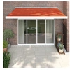 Image de Luifel uittrekbaar 3x2,5 m stof en aluminium oranje en bruin3154541
