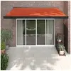 Image de Luifel uittrekbaar 3x2,5 m stof en aluminium oranje en bruin3154566