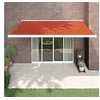 Image de Luifel uittrekbaar 4,5x3 m stof en aluminium oranje en bruin3154594