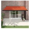 Image de Luifel uittrekbaar 4,5x3 m stof en aluminium oranje en bruin3154619