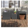 Image de Ensemble de boîtes de jardin 4 pcs gris bois de pin massif 3154668