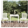 Image de Ensemble de bistrot de jardin 3 pcs blanc bois de pin massif 3154672