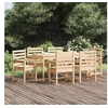 Image de Ensemble à dîner de jardin 7 pcs bois massif de pin 3154713