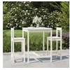 Image de Ensemble de bar de jardin 3 pcs blanc bois de pin massif, ensemble de bar, ensemble de meubles, ensemble de bar 3154736