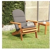 Image de Chaise de jardin Adirondack avec coussins bois massif d acacia