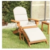 Image de Chaise de jardin Adirondack et repose pieds bois massif acacia