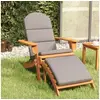 Image de Chaise de jardin Adirondack et repose pieds bois massif acacia
