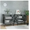 Image de Bijzettafels 2 st 40x42x50 cm bewerkt hout grijs sonoma eiken825779