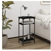 Image de Table d appoint Noir 40x30x75 cm Bois d ingénierie
