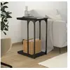 Image de Table d appoint Noir 40x30x60 cm Bois d ingénierie