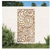 Image de Wanddecoratie tuin schelpenontwerp 105x55 cm cortenstaal824476
