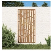 Image de Décoration murale jardin 105x55 cm acier corten design bambou, décoration murale extérieure, art mural de jardin, décoration murale en métal