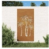 Image de Décoration murale jardin 105x55 cm acier corten design palmier 824485