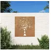 Image de Décoration murale jardin 55x55 cm acier corten design d arbre